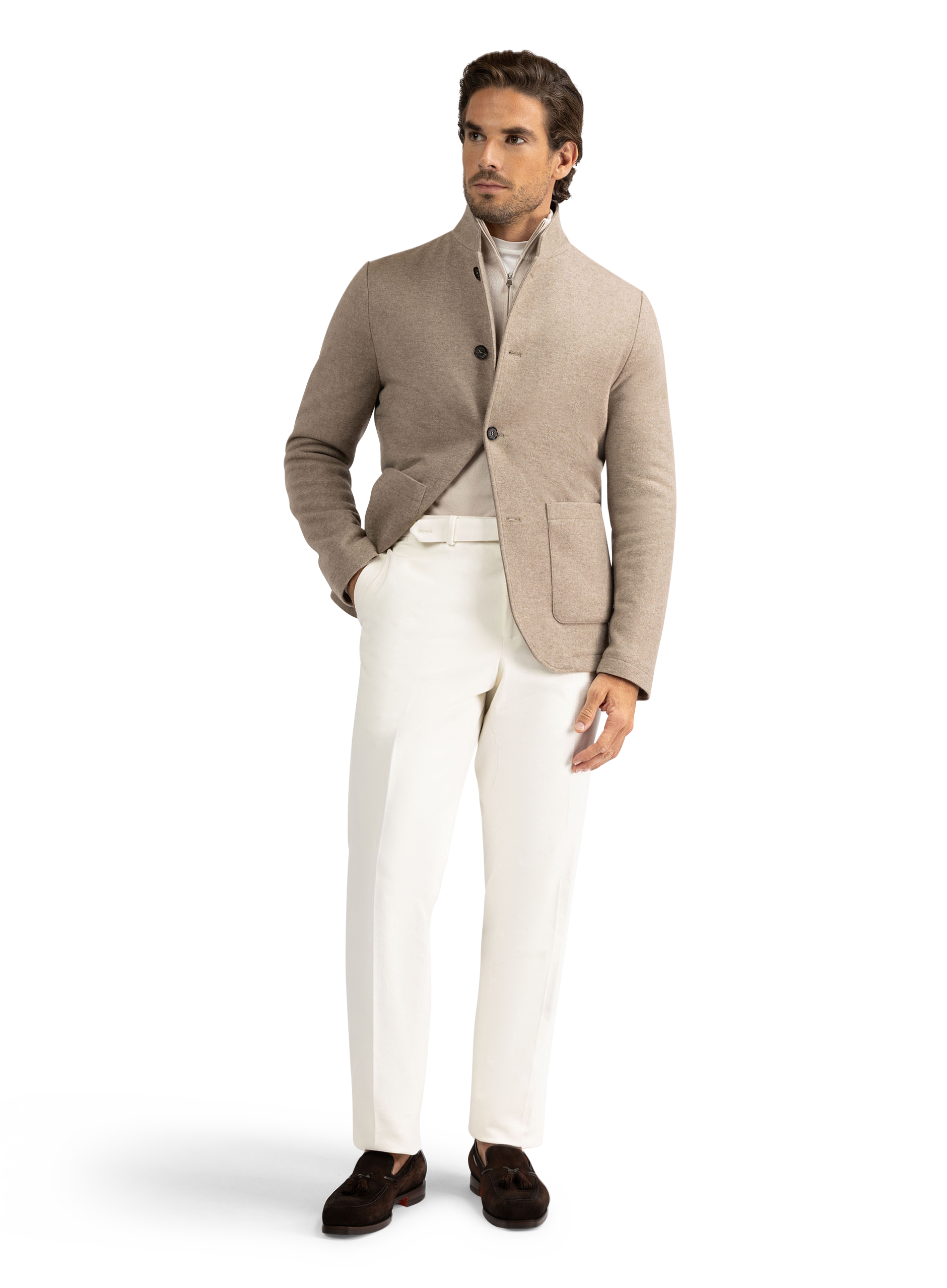 Jas van cashmere | Beige