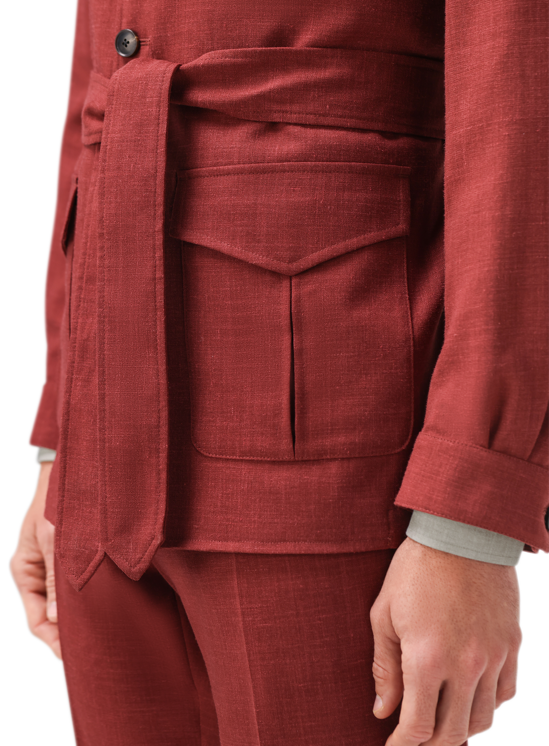 Pak met safari jacket | FULL_WIDTH | Rood