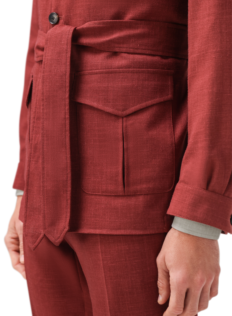 Suit with safari jacket