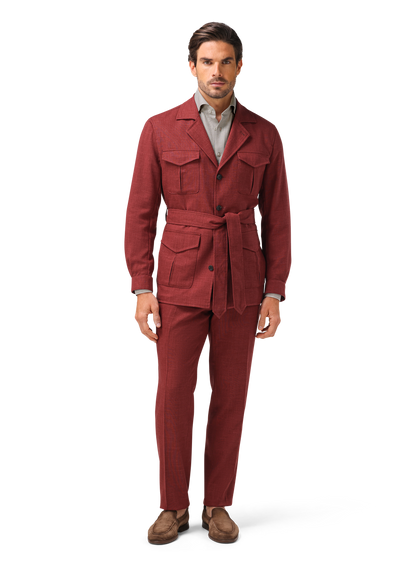 Pak met safari jacket | FULL_WIDTH | MODEL | Rood
