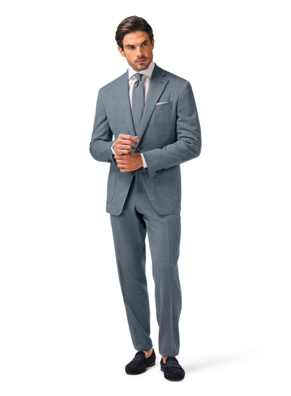 Pak van wol, zijde en linnen (loro piana-stof)| FULL_WIDTH | MODEL | L.Blauw