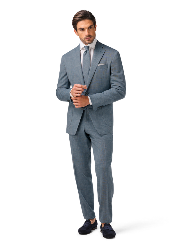 Pak van wol, zijde en linnen (loro piana-stof)| FULL_WIDTH | MODEL | L.Blauw