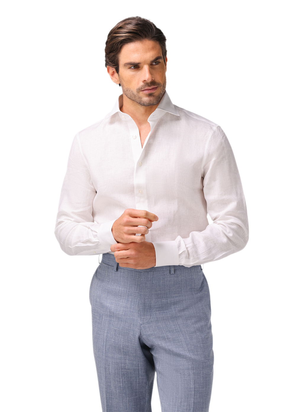 Overhemd van linnen | MODEL | FULL_WIDTH | Wit