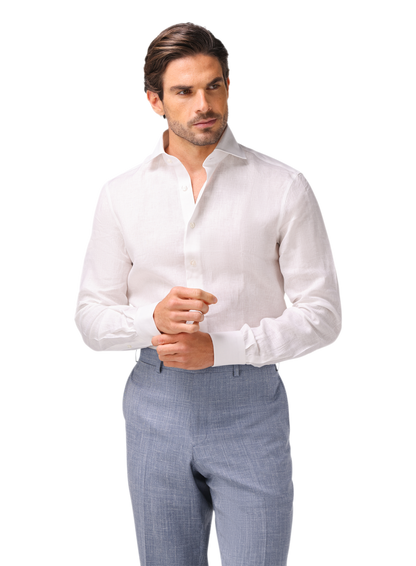 Overhemd van linnen | MODEL | FULL_WIDTH | Wit