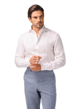 Overhemd van linnen | MODEL | FULL_WIDTH | Wit