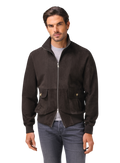Bomberjack van wol | FULL_WIDTH | MODEL | WARM GREY