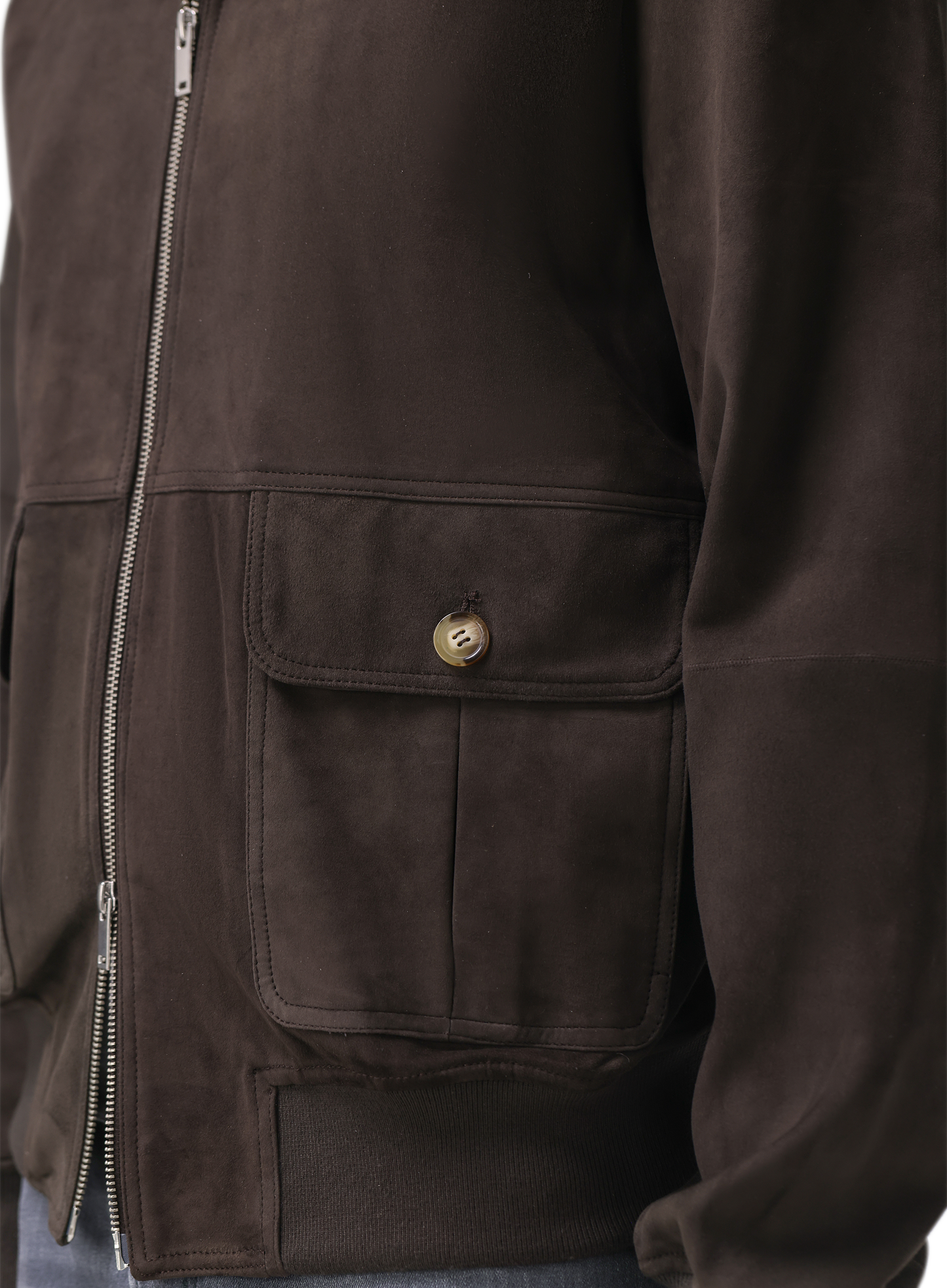 Bomberjack van wol | WARM GREY