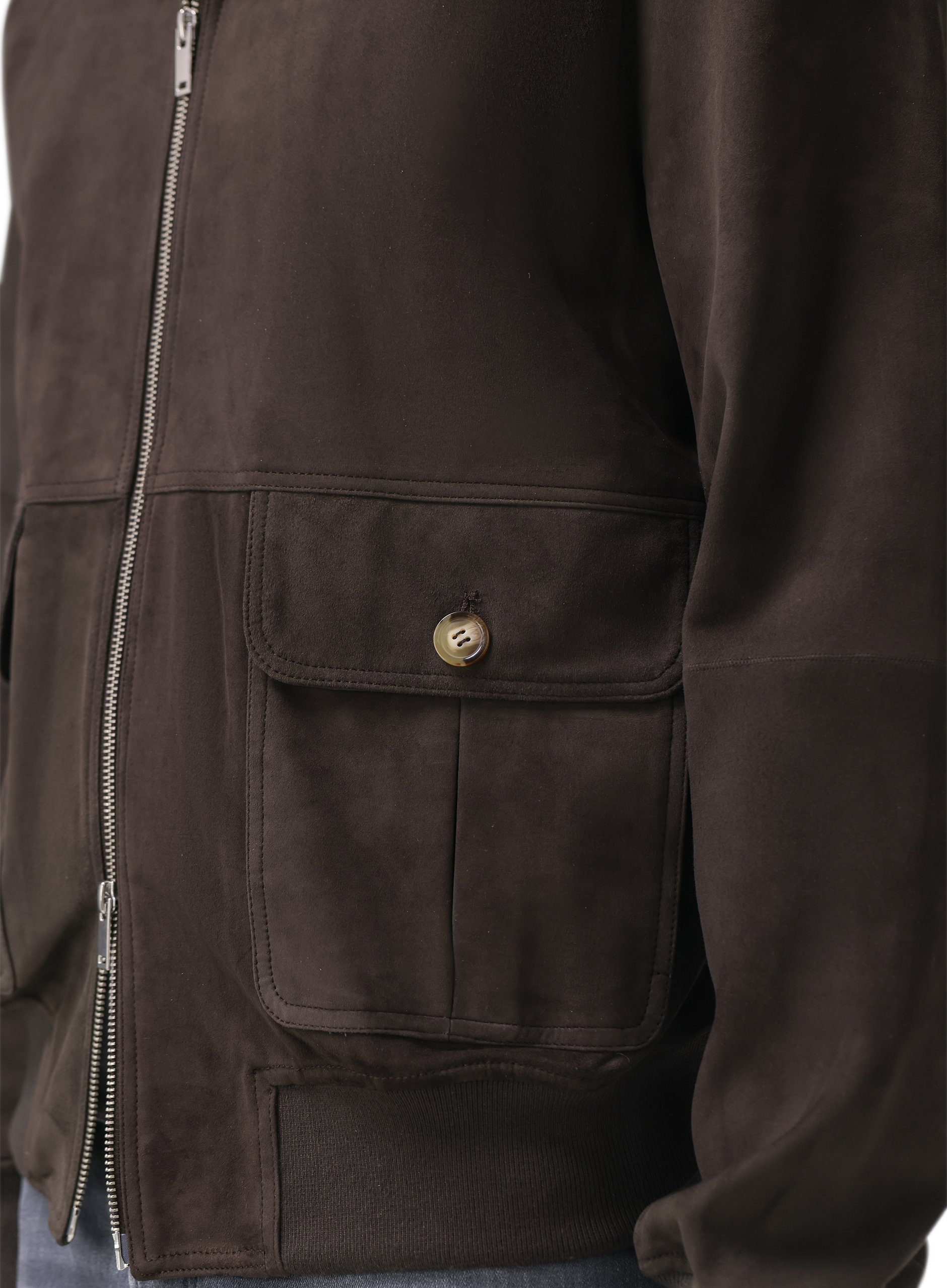 Bomberjack van wol | FULL_WIDTH | WARM GREY