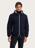 Jack met capuchon | MODEL | FULL_WIDTH |  | BLUE NAVY