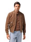 Didier bomber jacket van suède | MODEL | Bruin