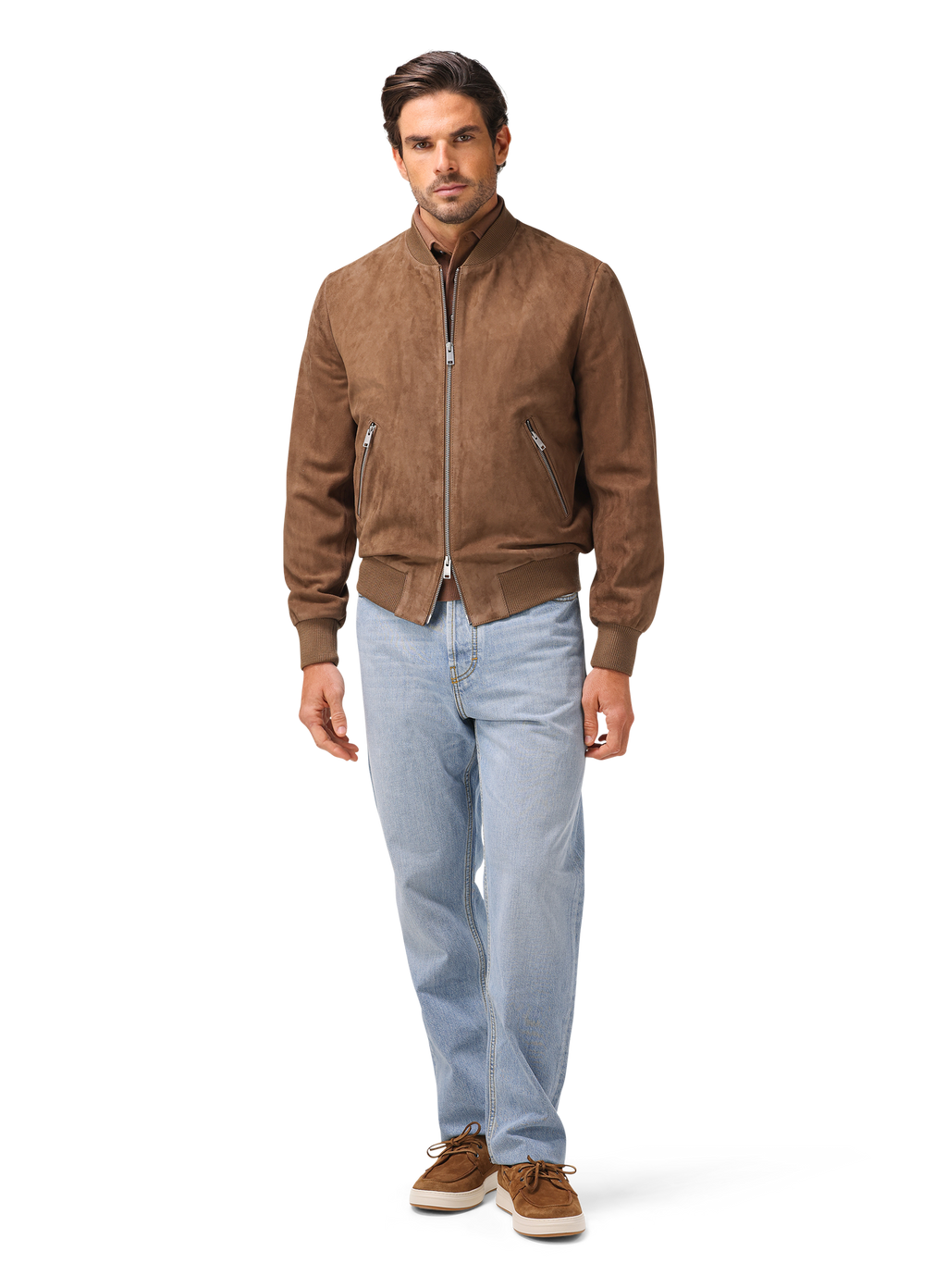 Didier bomber jacket van suède | FULL_WIDTH | MODEL | Bruin