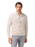 Overshirt van zijde en katoen | Wit