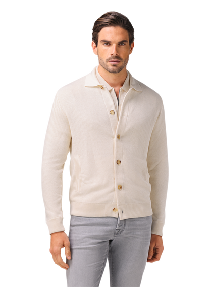Overshirt van zijde en katoen | Wit
