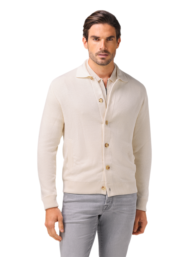 Overshirt van zijde en katoen