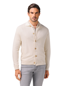 Overshirt van zijde en katoen | Wit
