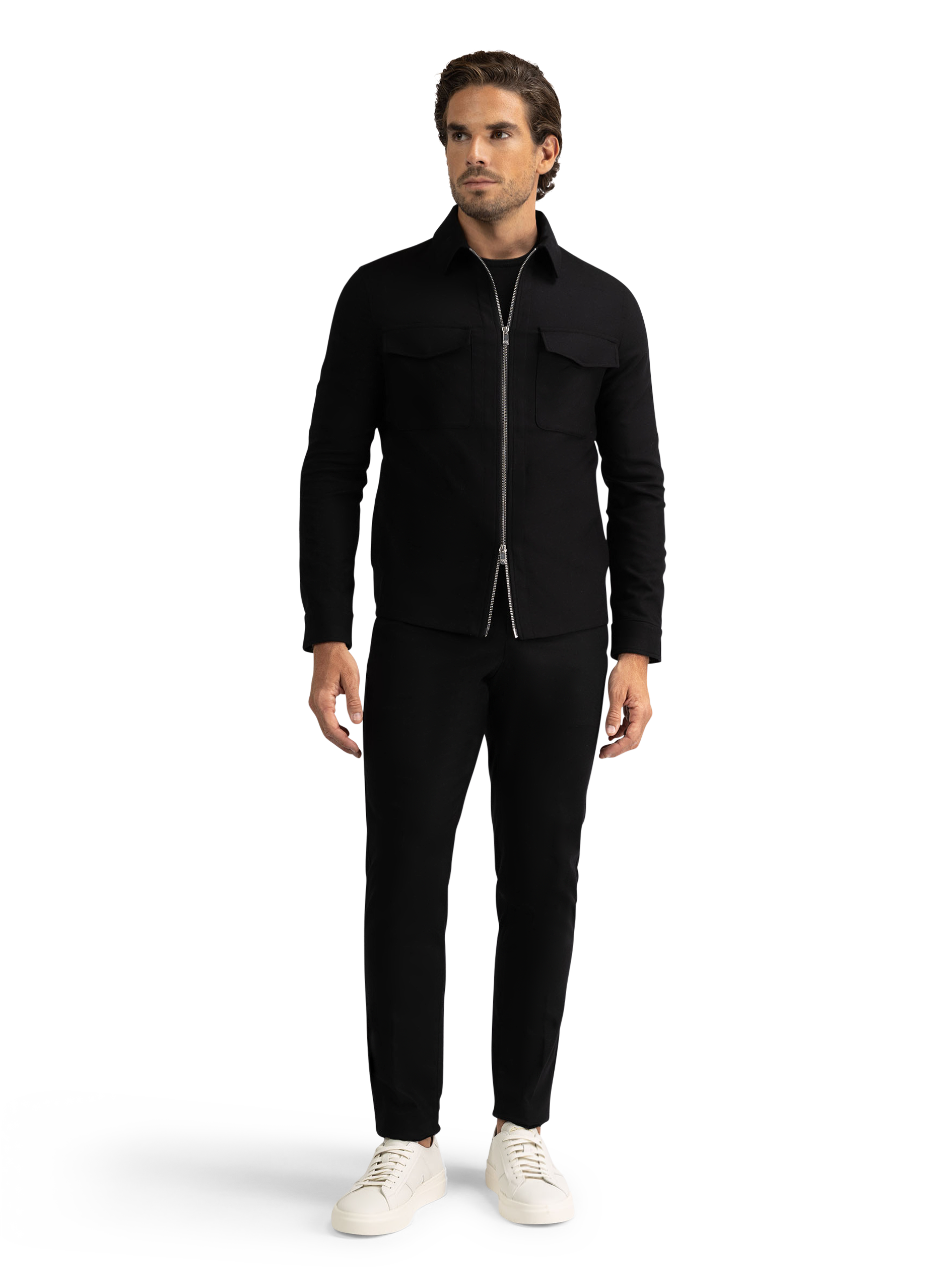  Urus overshirt van wol en cashmere | Zwart
