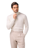 Half-zip trui van wol | MODEL | FULL_WIDTH | Wit