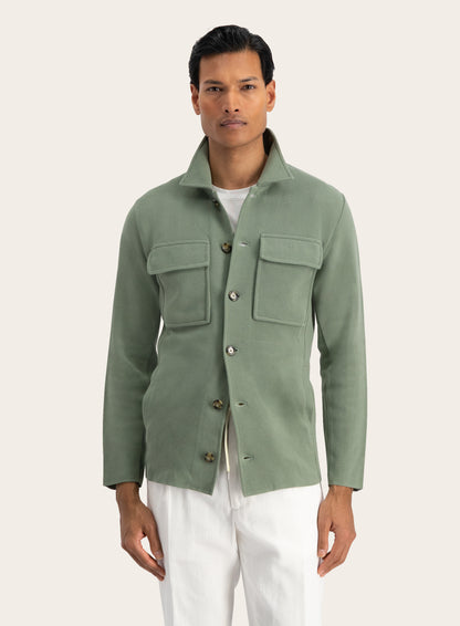 Overshirt van katoen | Groen