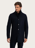 Mantel van cashmere | FULL_WIDTH | MODEL | BLUE NAVY