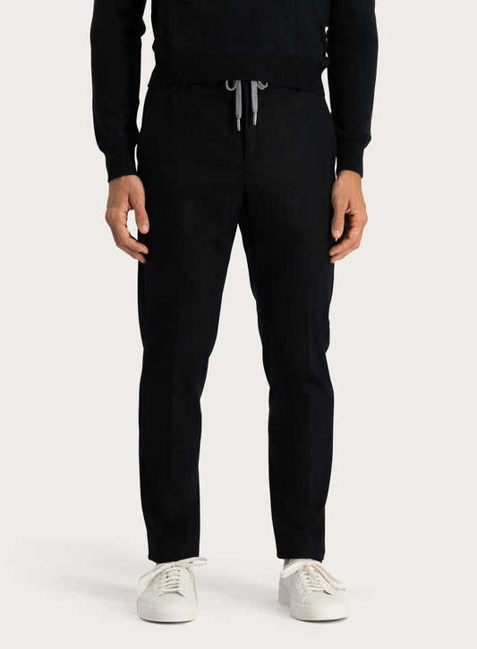 Pantalon van scheerwol en cashmere | Zwart