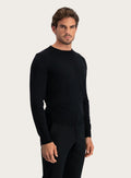 Crewneck van wol | MODEL | FULL_WIDTH | Zwart