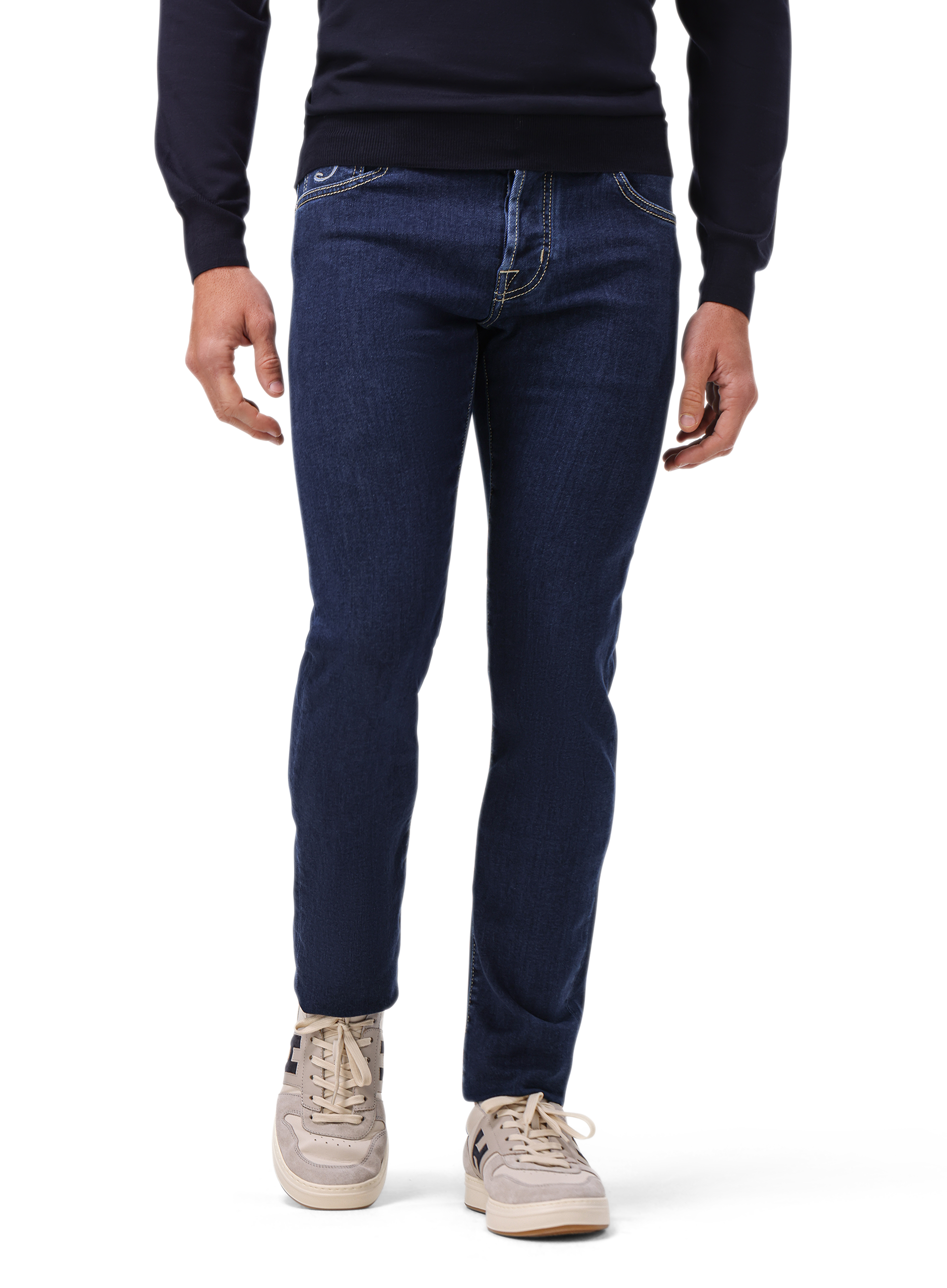 Nick jeans van katoen | MODEL | FULL_WIDTH | BLUE NAVY