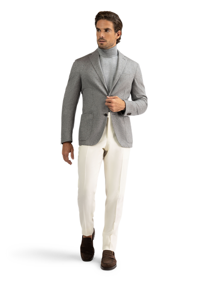 Jasje van zijde en cashmere | Grijs