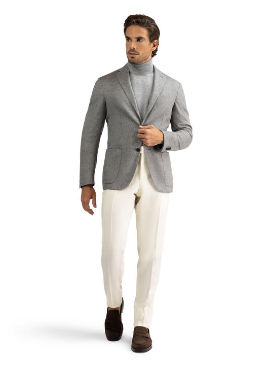 Jasje van zijde en cashmere | Grijs