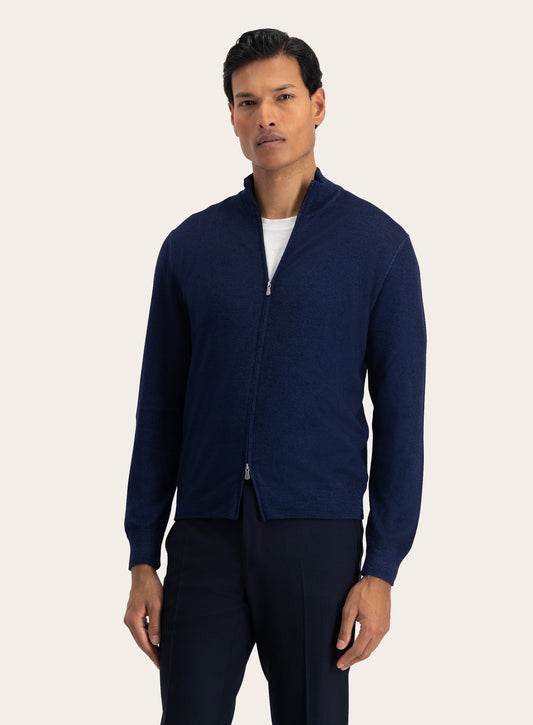 Ritsvest van wol | BLUE NAVY