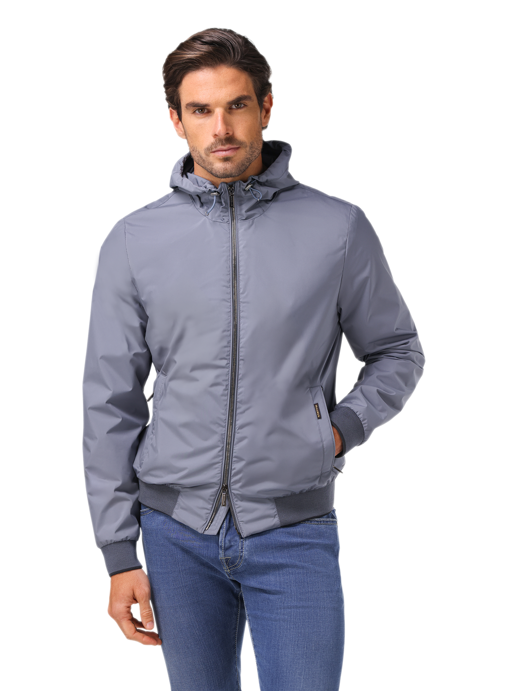 Jack met capuchon | FULL_WIDTH | MODEL | Blauw