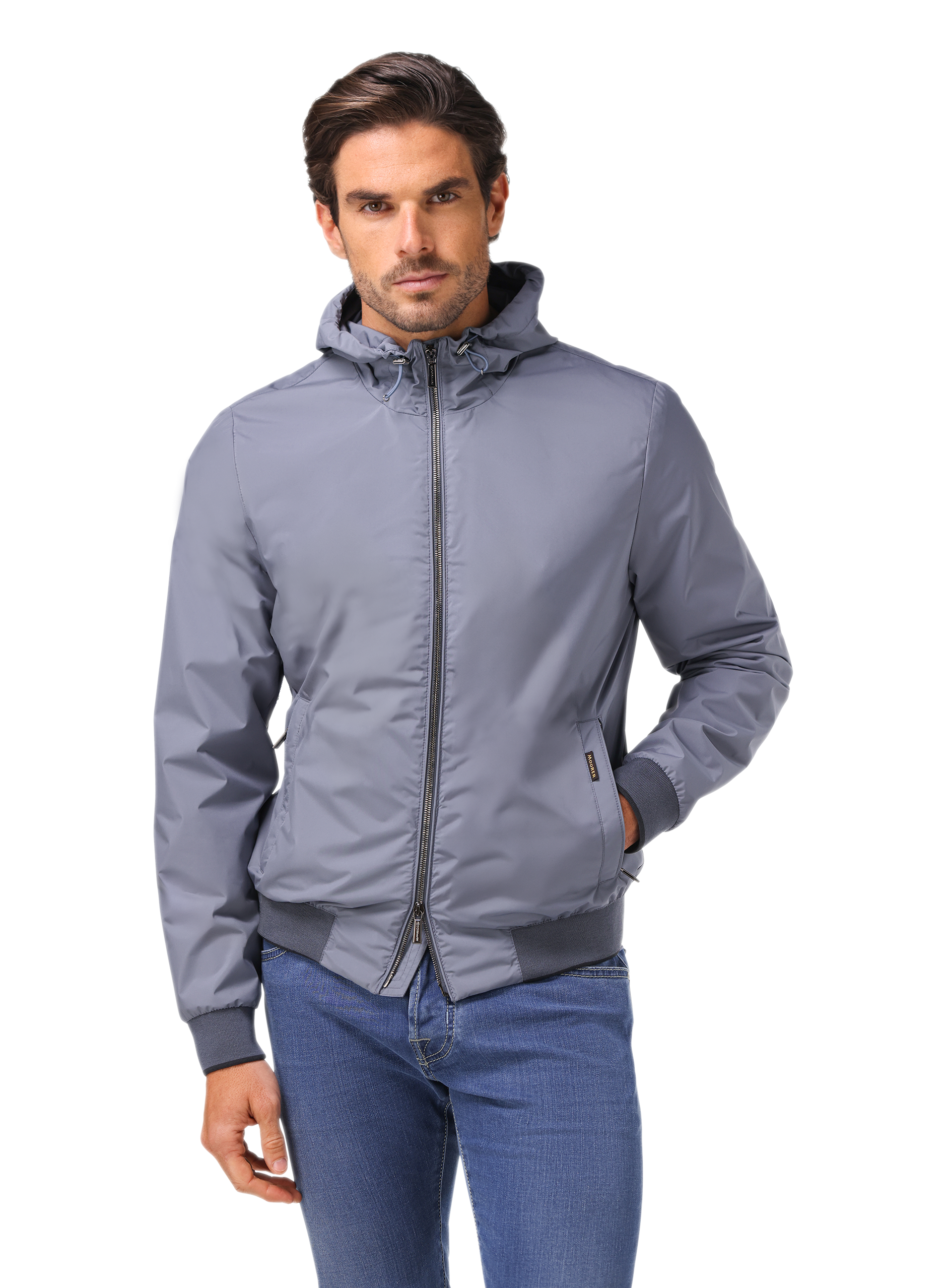 Jack met capuchon | FULL_WIDTH | MODEL | Blauw
