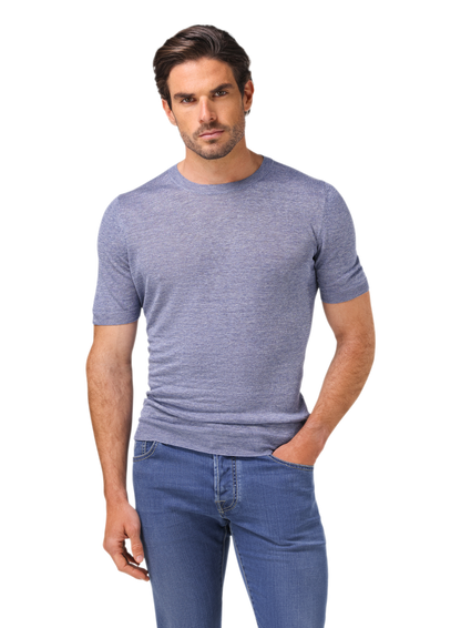 T-shirt van linnen | L.Blauw