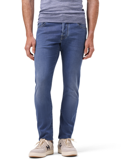 Nick jeans van katoen | MODEL | FULL_WIDTH | MID.BLAUW