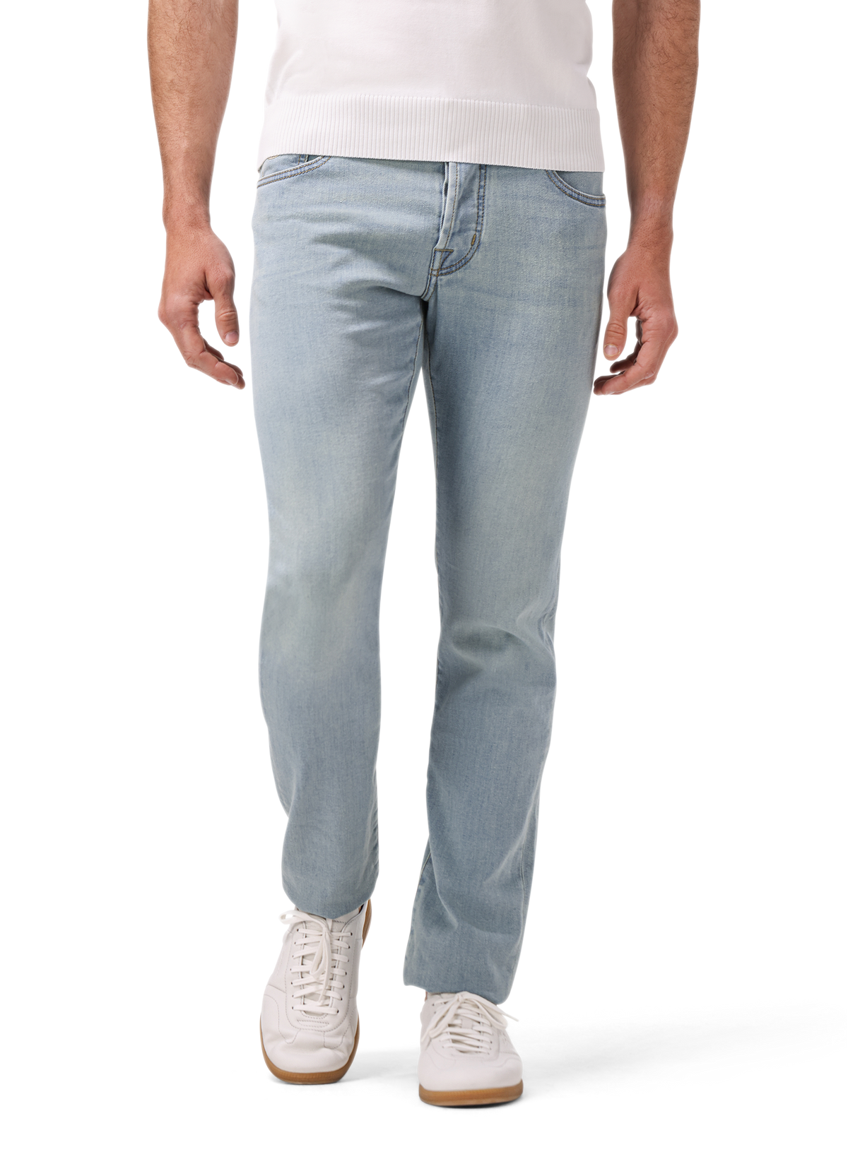 Nick jeans van katoen | MODEL | FULL_WIDTH | Blauw