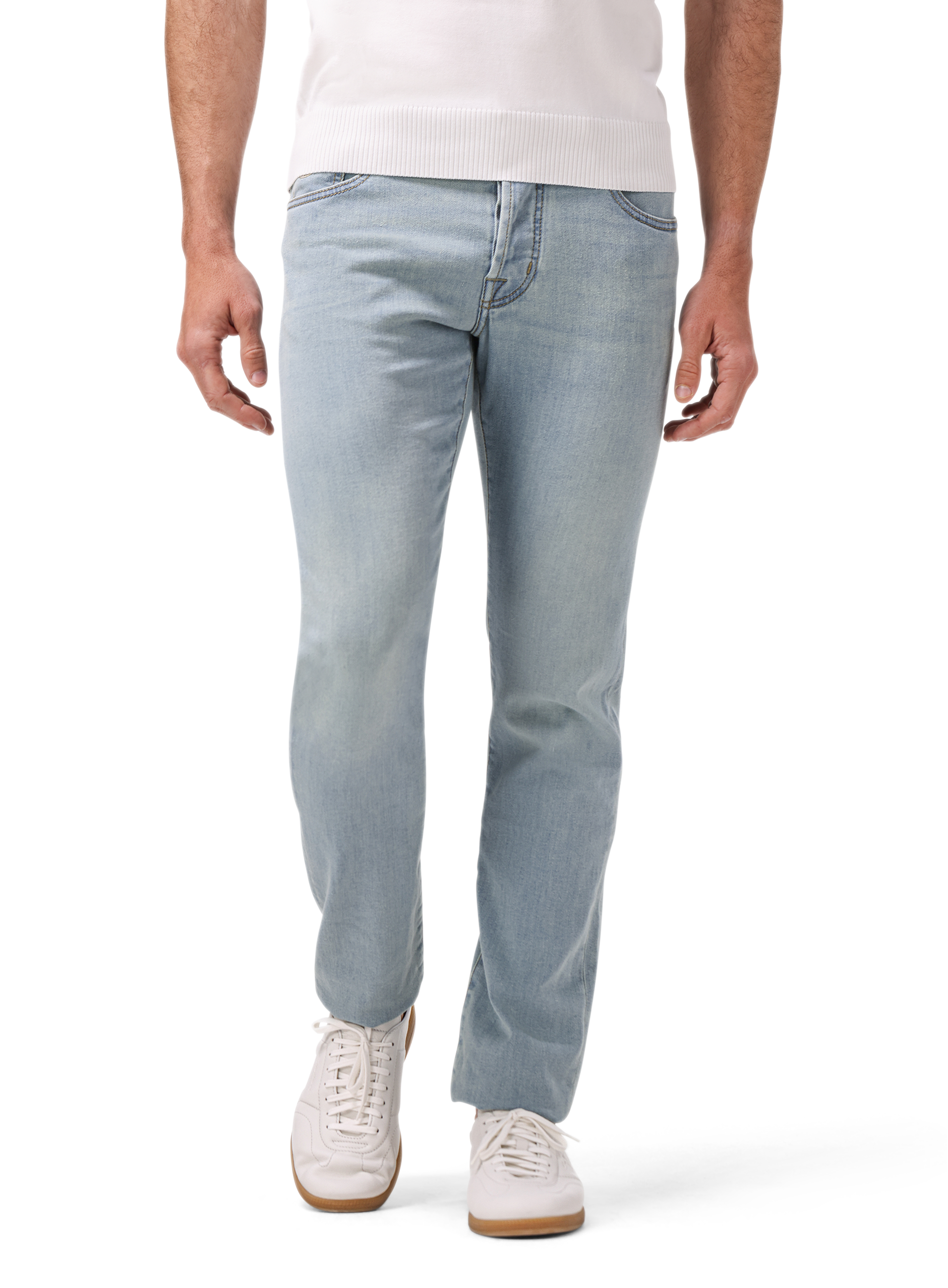 Nick jeans van katoen | MODEL | FULL_WIDTH | Blauw