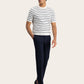 Gestreept t-shirt van katoen | Wit 