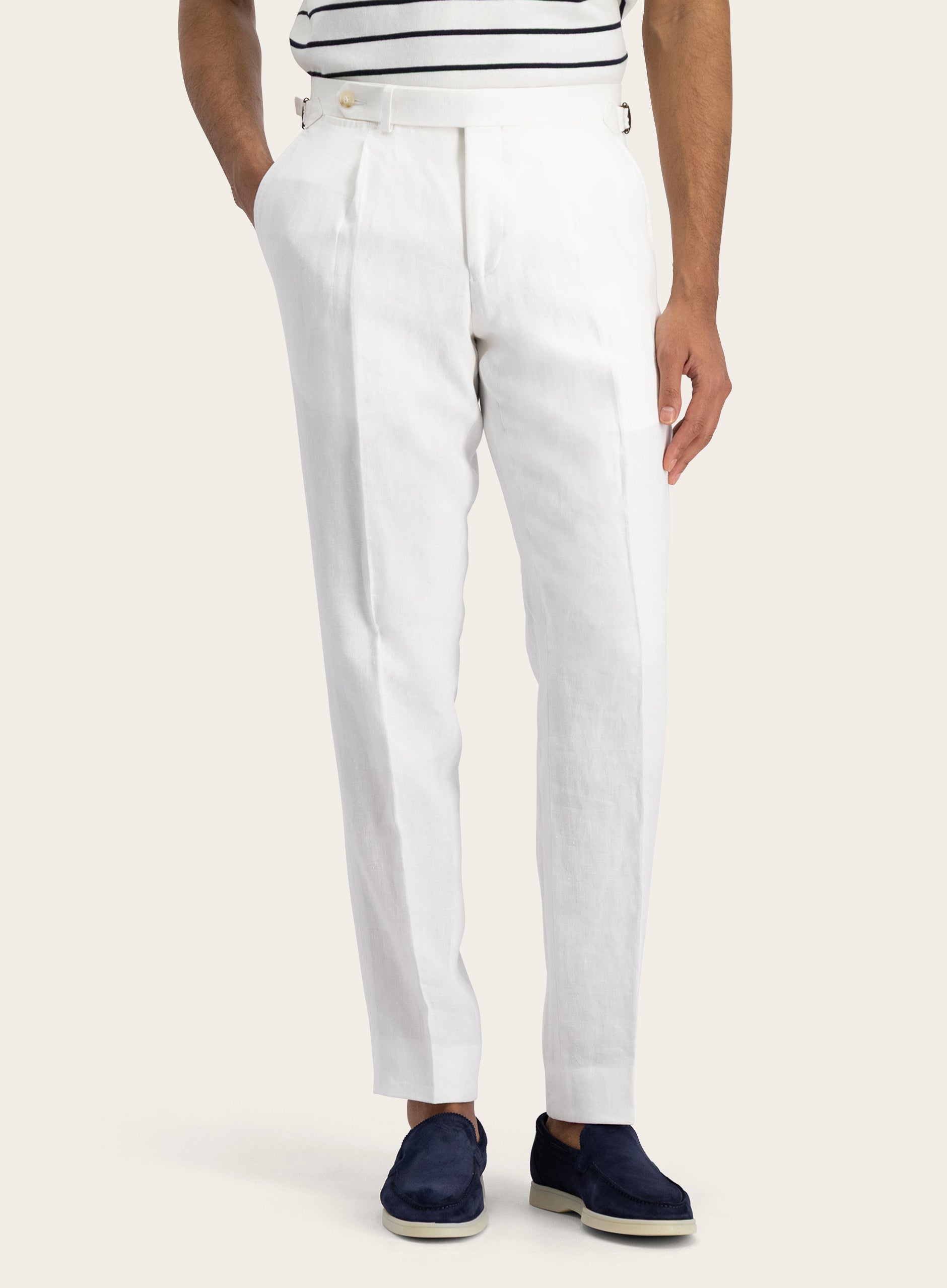 Pantalon van linnen | Wit