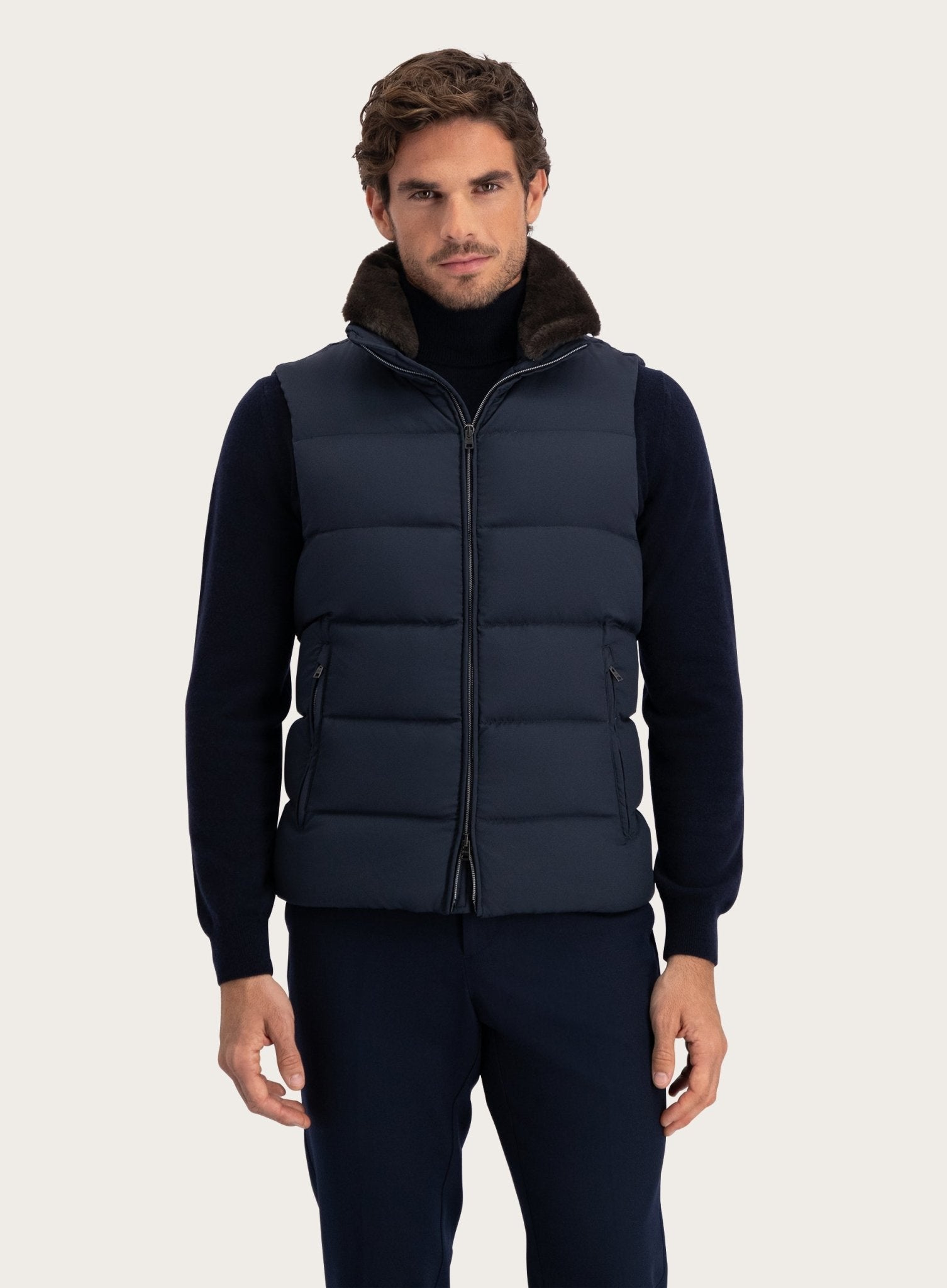 Gewatteerde bodywarmer | BLUE NAVY