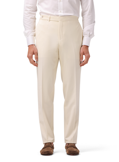 Pantalon van wol, zijde en linnen | MODEL | FULL_WIDTH | ROOM-WIT