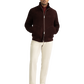 AREK shearling jack van suède | DARK BORDEAUX