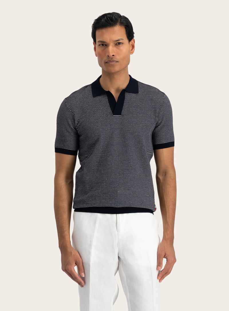 Roddy Poloshirt ohne Knöpfe aus Frottee