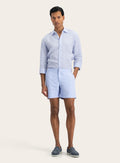 Shirt van linnen | MODEL | FULL_WIDTH | L.Blauw