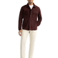 MEX overshirt van suède | DARK BORDEAUX