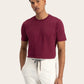 T-shirt van katoen | FULL_WIDTH | Bordeaux