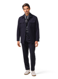 Pak van wol met shirt jacket | FULL_WIDTH | MODEL | BLUE NAVY