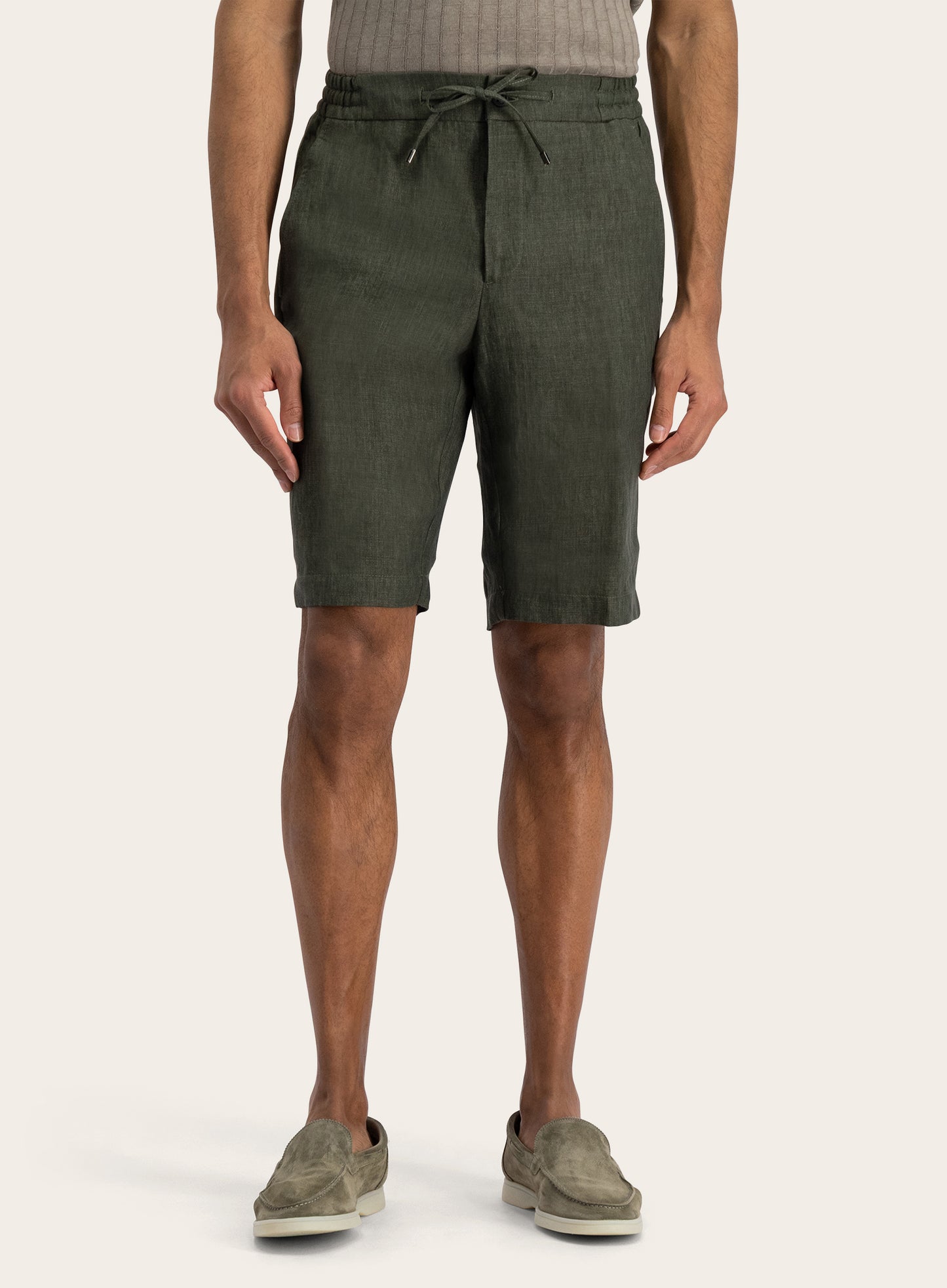 Spiaggia short van linnen | Groen