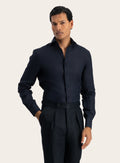 Shirt van linnen | MODEL | FULL_WIDTH | BLUE NAVY