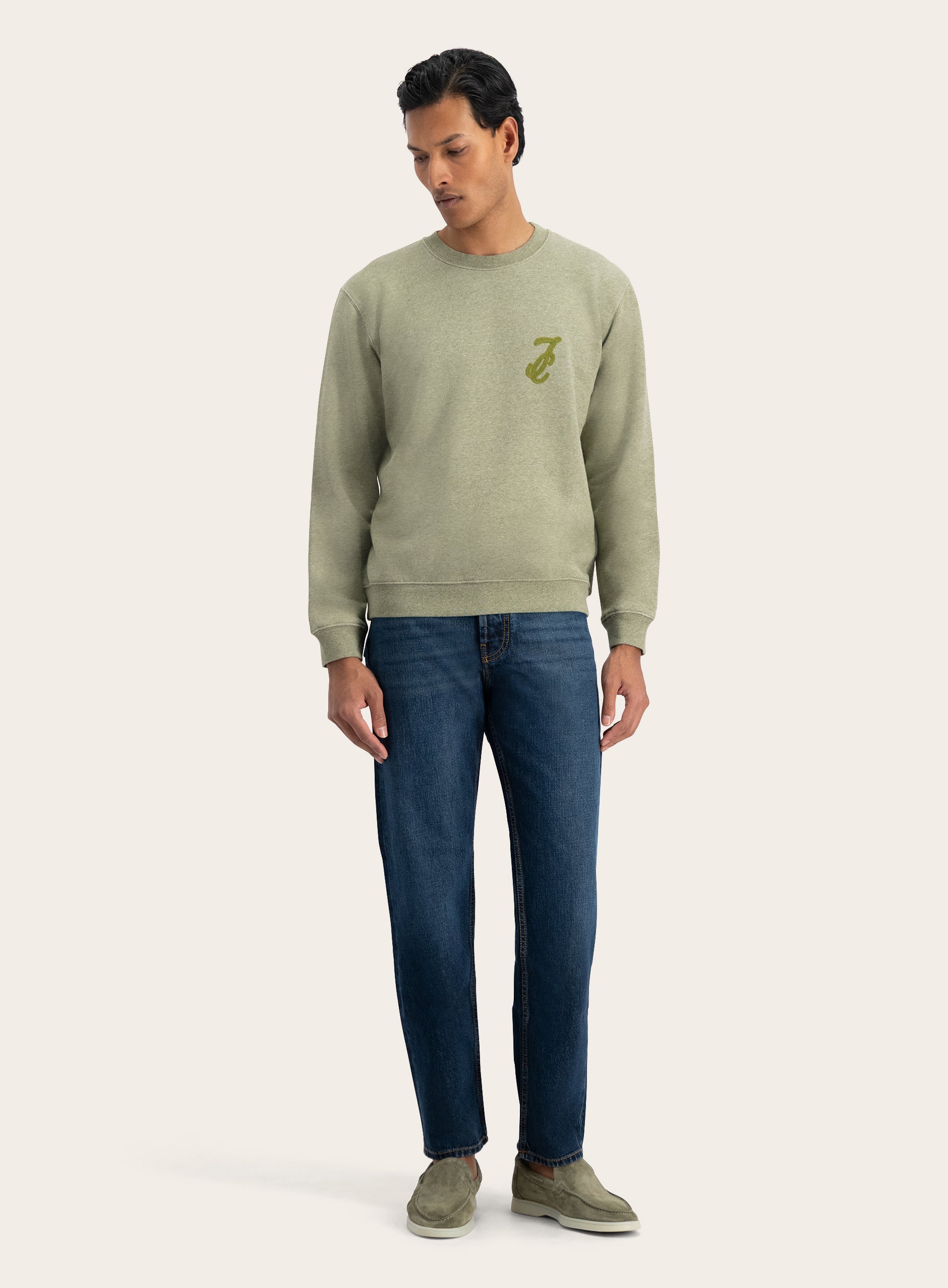 Sweater van Katoen | Groen
