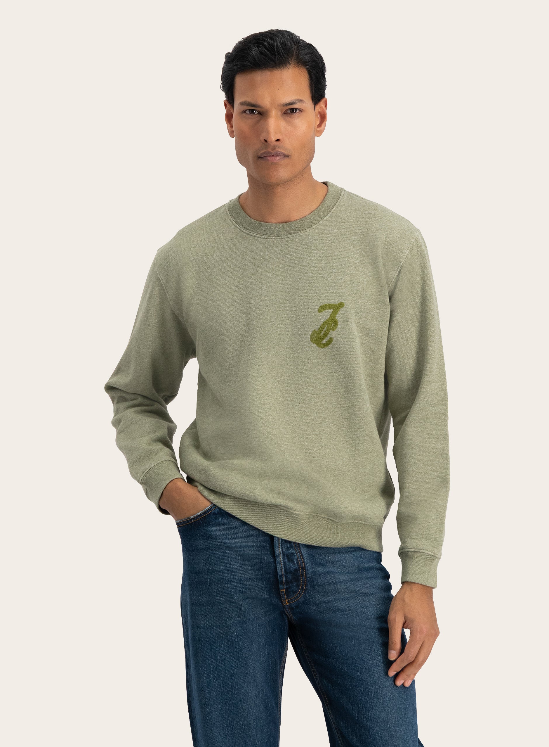 Sweater van Katoen | Groen