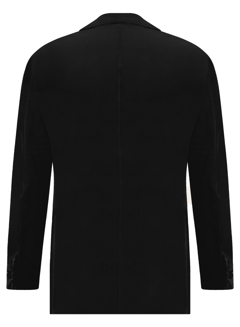 Giacca smoking in velluto di cotone | Zwart